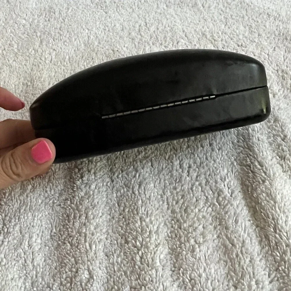DIANE VON FURSTENBERG Black Sunglasses  Glasses Hard Clamshell Case 6.5 